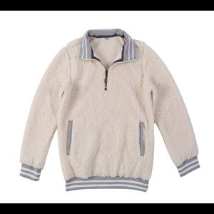White Sherpa Pullover